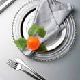 thumbnail image 3 of Primegos 6 Pcs Napkin Buckles Fake Tangerine Decor Rope Bohemian Table Decoration Napkin Rings Rustic Wedding Party Holiday Dining Accents Napkin Holders, 3 of 8