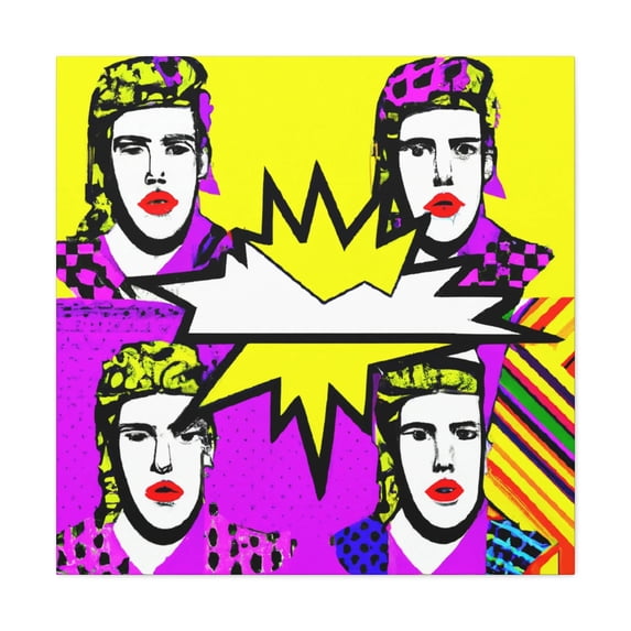 Vibrant Electric Brilliance - Canvas