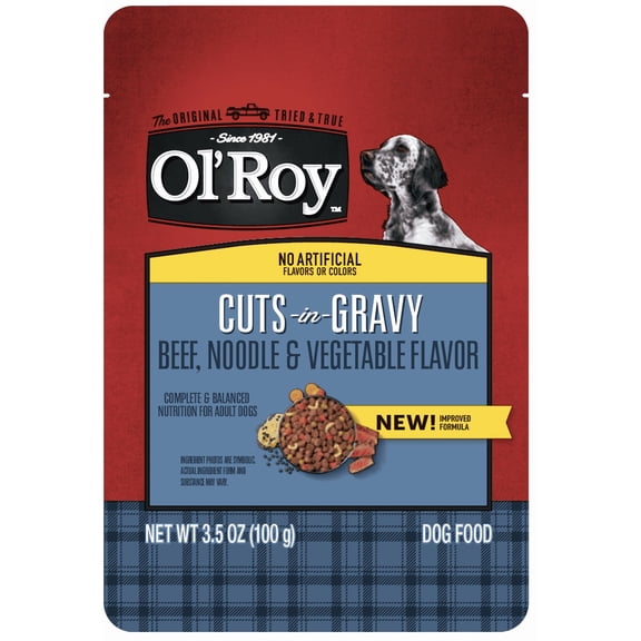 Ol Roy Ternder Morsels Beef, Noodle and Vegetables, 3.5 oz