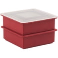 thumbnail image 2 of Silicone Ice Cube Trays W/Lid Set Of 2-Red, 2 of 2