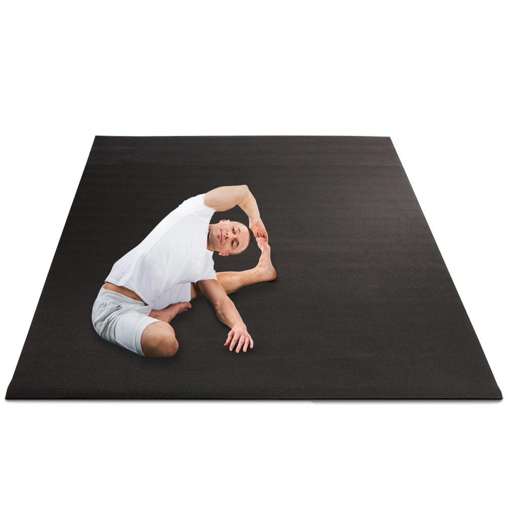 Crown Sporting Goods 8 x 6' All Purpose Extra Large Exercise Floor for Yoga, Home Gym Equipment, and Cardio Workouts by Crown Sporting Goods