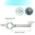 thumbnail image 2 of 5Pcs Expansion Eye Bolt M8x90mm 304 Stainless Steel Expansion Screws Heavy Duty Ring Lifting Expansion Anchor Eyebolt Closed Hook Wall Concrete Eye Bolt Fasteners (M8*90MM), 2 of 5