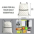 thumbnail image 2 of Naloa Anchors Drawstring Backpack String Bag Cinch Water Resistant for Gym Shopping Sport Yoga, 2 of 6