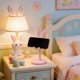 thumbnail image 4 of ddioayh Phone Stand Adjustable Telescopic Height Bunny Inspired Design Desktop Cell Phone Holder Universal for Smartphones Tablets Students Study Desk Accessory with Non-Slip Base, 4 of 6