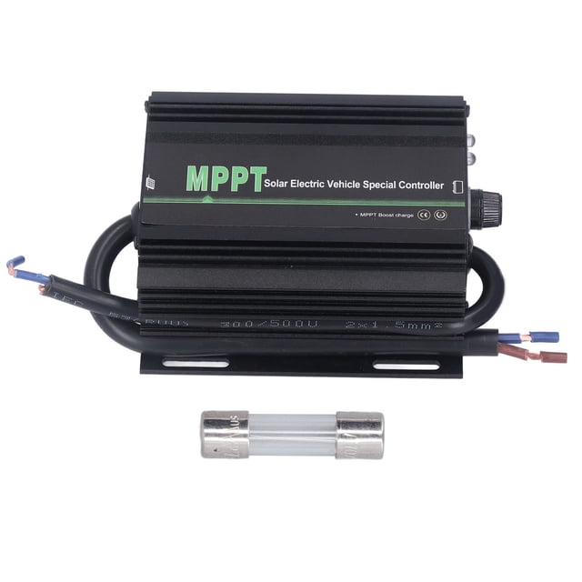 Controlador de carga solar JNEVS Regulador MPPT para vehículo eléctrico Voltaje ajustable con indicación de estado LED VoborMX herramienta