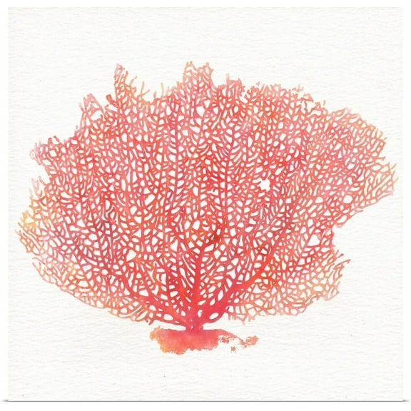 GBC | "Watercolor Coral II" Art Print - 24x24
