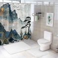 thumbnail image 7 of Orinice Mountain Cactus Ship Bathroom Decor Set with Hooks, Colorful Luxurious Polyester Fabric Shower Curtain for Bathroom Decoration 36x72, 7 of 7