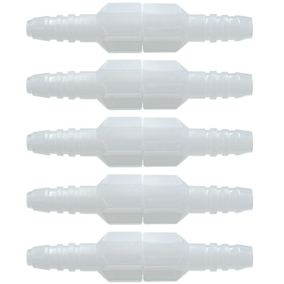 JWYN 5pk Oxygen Tubing Male-Male Salter Style Swivel Connector