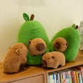 thumbnail image 3 of Juguete de Peluche de Carpincho de Aguacate, Animal de Peluche de Carpincho Realista, Suave, Carpincho de Peluche, Muñeco de Almohada de Comida de Aguacate de 45 cm, 3 of 4