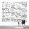 thumbnail image 2 of UFAEZU Black Abstract Text Words and Applicable in Computer Screensavers Games and White Wall Art Hanging Tapestry Home Decor for Living Room Bedroom Dorm 51x60 inch, 2 of 2