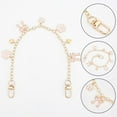 thumbnail image 3 of 2pcs Flower Pendants Purse Chain Strap Extender 11.8-12.7 Inch Handbag Replacement Strap Clutches Charms Chain with Buckles for Wallet Satchel Shoulder Crossbody Bag Decorative Chain, 3 of 9