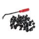 thumbnail image 1 of 50 pcs automóvil clips de retención remaches de plástico con removedor de sujetador para coche, 1 of 6