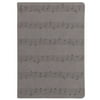 GREY MUSICAL NOTES Leather-like 6x8 Journal from the Eccolo trade STYLE Collection