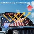 thumbnail image 4 of Uorisanigo Windshield Sun Shade American Flag Print Windshield Shade for 2007-2023 Wrangler Rubicon Sahara TJ JK JKU 2 & 4 Door Sun Visor Cover Heat Shield Windshied Sunshade Block UV Rays, 4 of 7