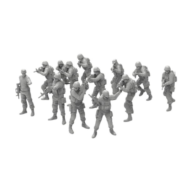 13 figuras de a escala 1/64, pequeñas figuras de acción, de en miniatura para , diseño de casa de muñecas, adorno.