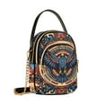 thumbnail image 7 of FORMRS Crossbody Bag for Women Quilted Travel Shoulder Cell Phone Purse with Chain Strap Handbag, Blue Geometric Eagle, 7 of 7