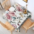 thumbnail image 2 of Pioneer Flower Floral Print Pattern Square Tablecloth,Waterproof Square Table Cover,Wipeable Spillproof Washable Table Cover for Home Kitchen Party Decor 60"x60"(152x152cm), 2 of 6