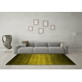 thumbnail image 3 of Ahgly Company Indoor Rectangle Abstract Yellow Contemporary Area Rugs, 2' x 5', 3 of 4
