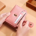 thumbnail image 4 of Women's Wallet RFID New Genuine Leather Wallet Short Cute Multifunctional Small Wallet Coin Purse, 4 of 5