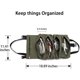 thumbnail image 2 of Bolsa de herramientas multiusos, organizador de herramientas de lona con bolsa enrollable de gran capacidad para fácil almacenamiento y para colgar en el kit de emergencia o en el taller (47 x 28 cm), 2 of 5