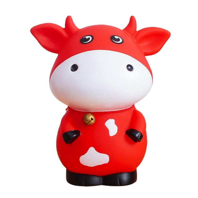 Hucha De Buey Irrompible, Hucha De Dinero De Vaca De Plástico, Hucha Para Niñas Y Niños, Regalos Para Cumpleaños, Vacaciones De Pascua Eigraketly FN007445-02