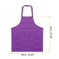 thumbnail image 2 of 2pack Kitchen Cooking Aprons Polyester Art Aprons Pottery Apron Artist Painting Apron Purple, 2 of 5