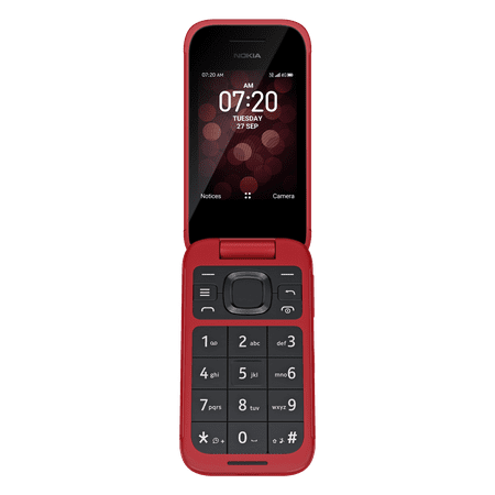 Consumer Cellular, Nokia 2780, 8GB, Red - Flip Phone