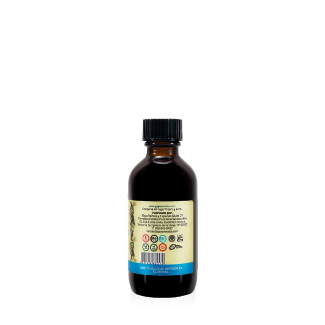 Extracto Natural de Vainilla Tahiti. Gaya Vainilla y Especias. Extracto natural - 120 ML