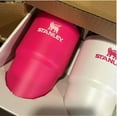 thumbnail image 2 of Stanley 2 pk 20 oz. Stainless Steel H2.0 Flowstate Quencher Tumblers Pink Vibes/Frost, 2 of 2