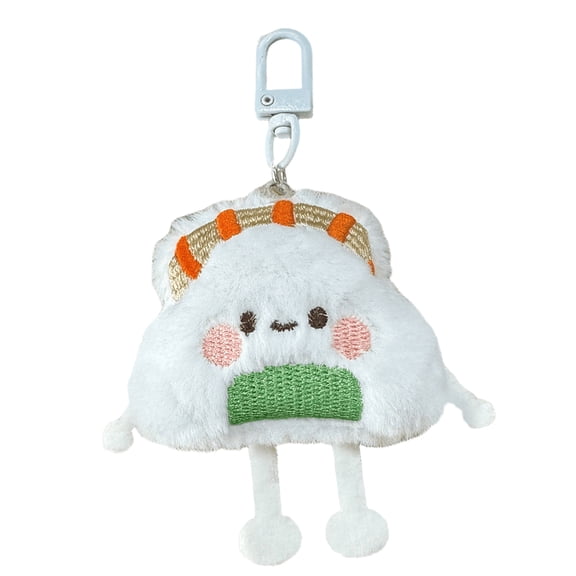 Soft Steamed Stuffed Bun/Dumpling/Sushi Doll Keychain Pendant for Bags and Keys