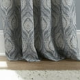 thumbnail image 3 of Lanco Evelyn Rod Pocket Single Window Curtain Panel, Rod Pocket, 1.5", Semi-Sheer, Grey, 50 x 84", 3 of 4