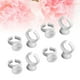 thumbnail image 5 of EeaseMX 100 anillos de maquillaje para pestañas, soporte para anillos de tinta, contenedor de pigmento desechable para tatuaje de cejas con separación, tamaño S (blanco), 5 of 7