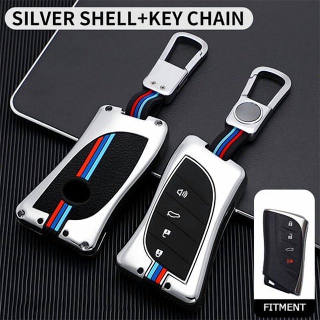Car Key Fob Cover Case Protector Zinc Alloy Remote Key Fob Case Cover For Lexus ES ES350 UX250 LS350 4 buttons