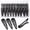 Black, variant on 100Pcs Snap Hair Clips,2 Inch Hair Barrettes Hair Clips For Women, Metal Mixed Color, Hair Barrettes For Women Hair Snap Clips