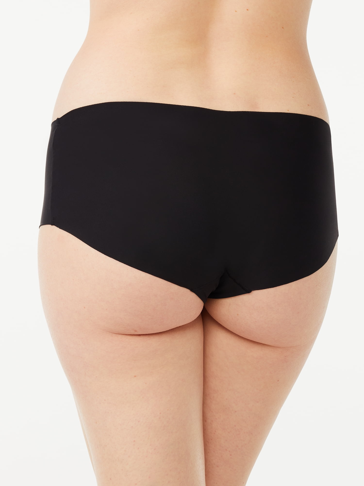 Joyspun Women's No Show Freecut Brief Panties, 5-Pack, Sizes XS-3XL