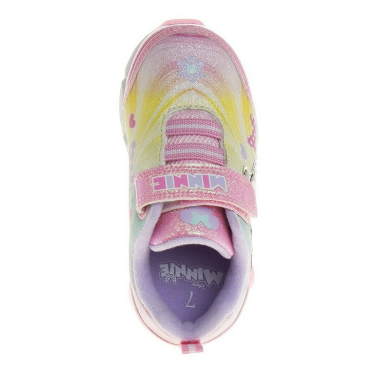 Disney Minnie Mouse Toddler Girls' Light Up Sneakers Pink
