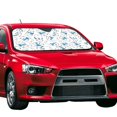 thumbnail image 2 of Kdxio Scarf Bear Print Front Windshield Sun Shade,Folding Auto Sunshade for Car Truck SUV-Medium, 2 of 7