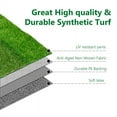 thumbnail image 2 of Goasis Lawn Zebra Stripe Artificial Turf 2x65 ft, 0.8" Pile Height Synthetic Grass Mat, 2 of 7