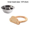thumbnail image 2 of Pet hanging hanging cage bowl Pine cage wall hanging bowl cat bowl free adjustment - clouds, 2 of 5