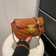thumbnail image 2 of Bolso pequeño con textura, bolso de moda de primavera para mujer, bolso cruzado popular, bolso cuadrado pequeño con cadena retro de moda, 2 of 6