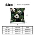 thumbnail image 5 of Panda Covers Set of 2 with Unique Patterns for Bed, Chair Pillow Covers, Decorative Pillows - Available in 16x16, 18x18, 20x20 Inchesfor Various Occasions, 5 of 6