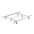 thumbnail image 4 of Bowery Hill Industrial Metal Queen Canopy Bed with Bed Rail in Black, 4 of 12
