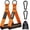 Orange, variant on Exercise Handles, Replacement Machine Attachments for Gym Equipment, Pulley System, Pilates, Resistance Bands, Strength Trainer, Heavy Duty Working Out Handles