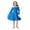Blue, variant on WOYY Toddler Girls Long Sleeve Shirt Dress School Style Casual Midi Dresses