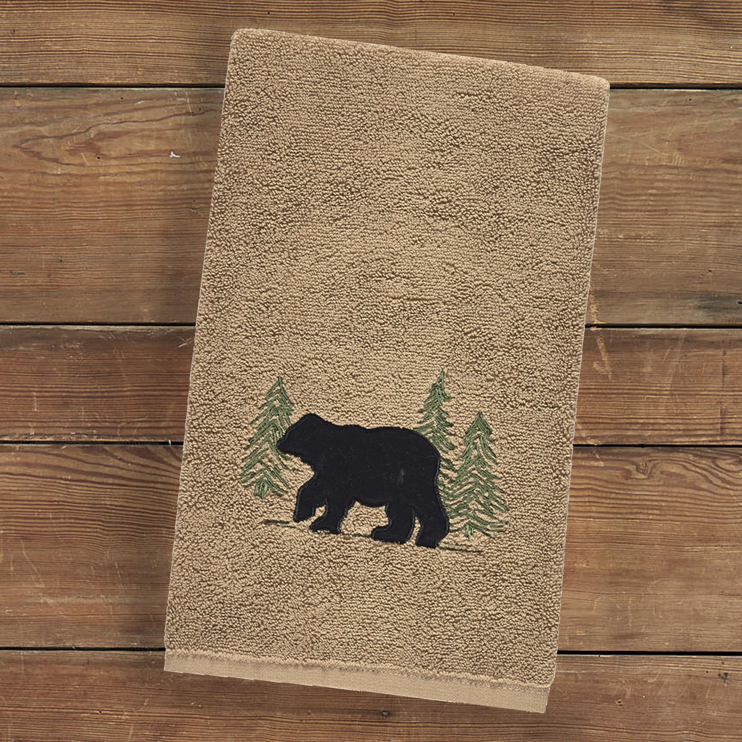 Park Designs Black Bear Terry Bath Towel