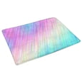 thumbnail image 2 of MKHERT Psychedelic Color Neon Gradient Stripes Rainbow Shiny Lines Doormat Rug Home Decor Floor Mat Bath Mat 30x18 inch, 2 of 3