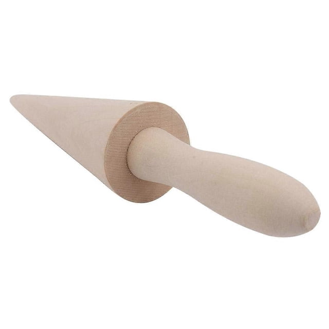 Wood Cone Roller Pastry Ice Cream Cone Mold Baking Tools For Home Dessert Shop