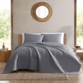 thumbnail image 1 of Set Colcha 3 Piezas Ligera Extra Suave Gris King B.KIND & BEYOND King Size, 1 of 5