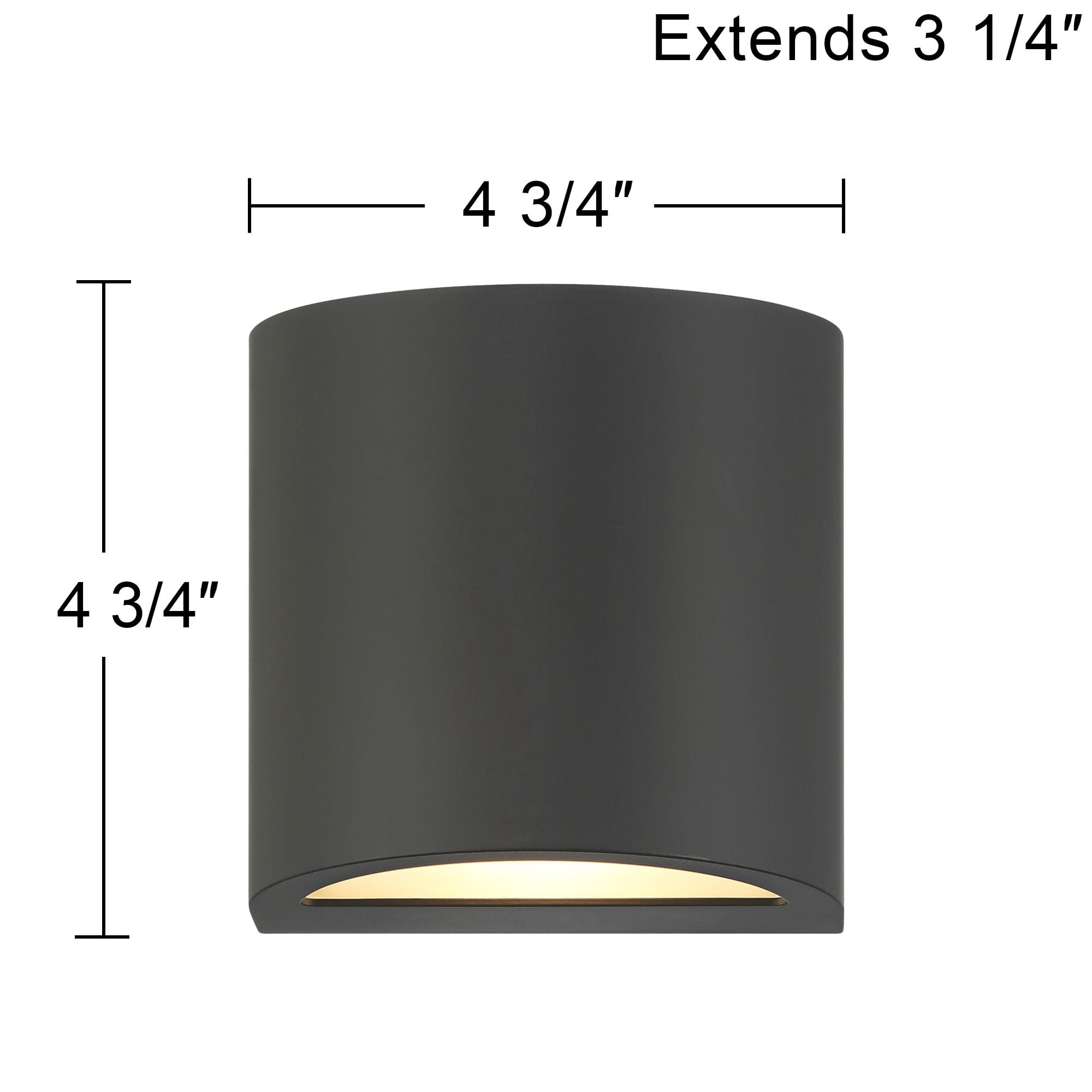 360 Lighting Marisha 4 3/4" High Black LED Outdoor Wall Light