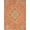 Rust Orange, Pattern 14, variant on ODIKA 4'x6' Boho Diamond Accent Tile Design Antique Repeating Motif Warm Cream Washable Area Rug None Non-Slip, Chair-Friendly, Flatwoven for Home Office, Under Desk